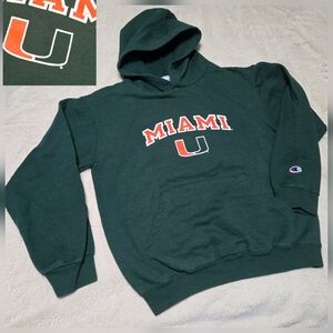 University of Miami Champion Sweatshirt Miami Hurricanes, YL youth L